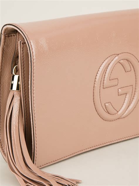 gucci soho leather clutch pink|Gucci embossed clutch.